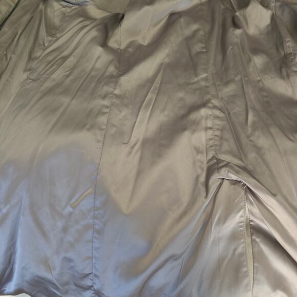 H by Halston Faux Suede Jacket w/ Knit Sleeves & Belt – Taupe – Size 18W - Picture 10 of 11